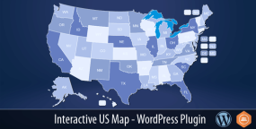 Interactive US Map交互式美国地图WordPress插件V2.7