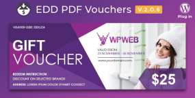 PDF Vouchers购物礼券代金券和优惠券EDD插件V2.2.0