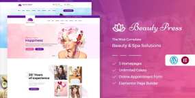 BeautyPress美容和健康理疗网站WordPress主题V2.4