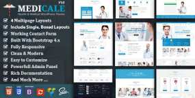 Medicale医疗保健机构网站WordPress主题V3.0