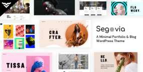 Segavio 1.6.5 WordPress平面插画设计作品集主题