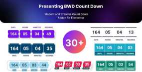 BWD Count Down倒计时编辑元素Elementor组件V1.0