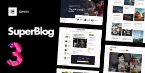 SuperBlog精美模块化杂志博客网站WordPress主题V3.6