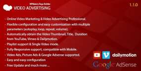 Video Advertising带播放列表视频广告营销WPBakery组件V1.0.8