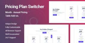 Pricing Plan Switcher终极定价表元素Elementor组件V1.0.2