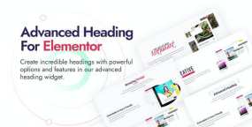 Advanced Heading高级标题动画文字Elementor组件V1.0.4