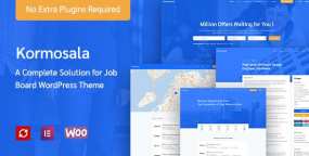Kormosala 1.0.66_蓝色风格求职招聘网WordPress主题