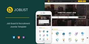 Sj JobList响应式求职招聘门户网站Joomla主题V4.1.0