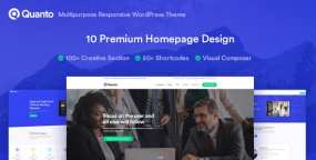 Quanto含10首页商业咨询机构网站WordPress主题