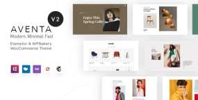 Aventa简约时装女装箱包跨境电商WooCommerce主题V2.9.9