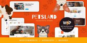 Pets Land宠物用品店和宠物医院WordPress主题