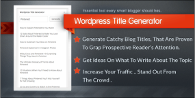 iTitle英语文章标题自动生成器WordPress插件V1.1.0