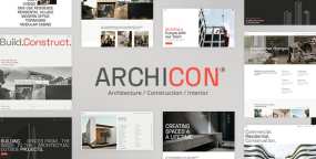 WordPress主题Archicon 1.7.1 现代建筑设计机构网站模板