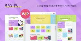 Maxify创业杂志WordPress主题v1.0.16 | 商业博客网站模板
