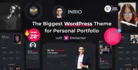 InBio(v3.0.4)个人简历和作品集WordPress主题