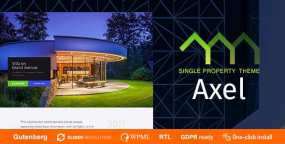 Axel破解版v1.2.2 | 房地产开发商和房屋中介网WordPress主题
