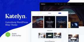 WordPress主题Katelyn 1.0.8 创意古腾堡博客网站模板