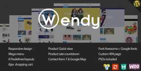 WordPress主题Wendy 1.7.0 多类型产品在线销售网站模板