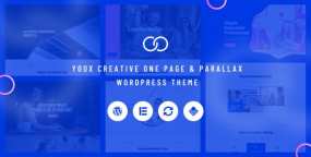 WordPress主题Yoox 1.0 创意单页视差案例作品网站模板