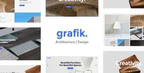 WordPress主题Grafik 3.3 建筑和室内设计案例作品集主题