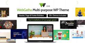 WordPress主题WebGatha 1.3.10 含30组演示多用途建站模板