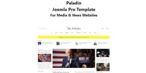 Paladin Yootheme Quickstart 3.x新闻门户网站Joomla模板
