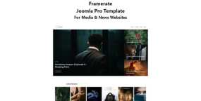 Framerate | Joomla影视新闻门户网Yootheme模板带Quickstart