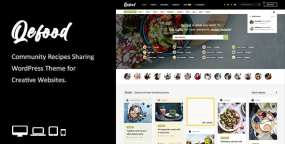 WordPress主题Qefood 1.6.1 美食食谱菜谱分享社区网站模板