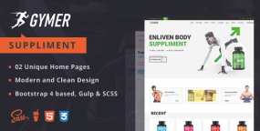 Gymer健身补剂营养品销售电子商务网站HTML5模板
