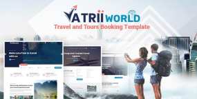 Yatriiworld旅行和旅游预订HTML5网站模板V1.1