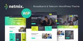 WordPress主题Netmix汉化版 | 电信互联网宽带服务商网站模板