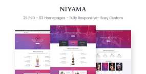 Niyama多用途瑜伽和健身房HTML5网站模板V1.1