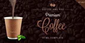 Coffee Shop多页面咖啡厅餐饮店HTML5网站模板V1.0.2