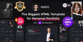InBio含30组演示单页个人简历作品集HTML5网站模板V1.2.1