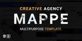 Mappe多用途创意设计机构案例展示HTML5网站模板V1.0