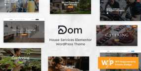 Dom(v1.1.0)现代家居家政服务网站WordPress主题