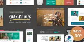 WordPress主题Charity Hub 2.8.0 慈善机构公益筹款网站模板