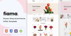 Fiama绿植花店和插画园艺电子商务网站HTML5模板V1.1