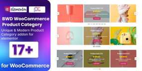 17种风格WooCommerce产品分类轮播Elementor组件V1.0