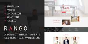 Rango含6组首页变体企业网站HTML5模板V1.0