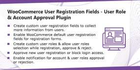 WooReg(v1.0.9)用户注册和角色审核WooCommerce插件