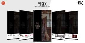 Yesex响应式全屏背景视频摄影设计作品展示HTML5模板1.1
