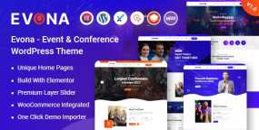 Evona经济文化和学术交流会议网站WordPress主题1.0
