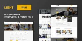 Lightwire(v1.4.8)高性能评分建筑和工业网站WordPress主题
