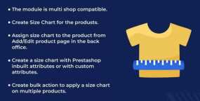 Product Size Chart服装内衣内裤产品尺码表Prestashop插件4.0.1