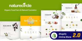 Naturecircle果蔬和美容化妆品销售网站Shopify主题V2.0.7