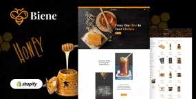 Biene蜂蜜和零食专卖店销售网站Shopify主题1.0