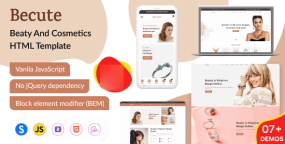 Becute珠宝美容化妆品电子商务网站HTML5模板1.0