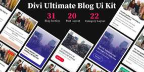 Divi Blog Module Layout Pack含42款Divi博客布局模块1.2