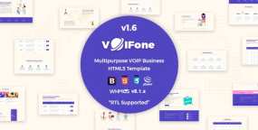 Voifone多用途VOIP和虚拟主机托管业务网站HTML5模板V1.7版